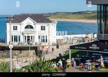 Arcadia Beach Cafe and Art Gallery, Portrush (Port Rois), County Antrim, Northern Ireland, United Kingdom Stock Photo