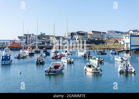 Portrush Harbour, Portrush (Port Rois), County Antrim, Northern Ireland, United Kingdom Stock Photo