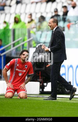 Turin, Italy. 26 September 2021. during the Serie A football match between Juventus FC and UC Sampdoria. Credit: Nicolò Campo/Alamy Live News Stock Photo