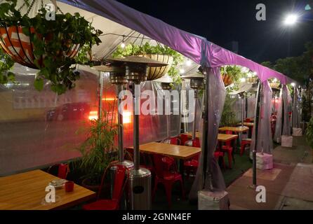 West Hollywood, California, USA 22nd September 2021 A general view of atmosphere of outdoor on September 22, 2021 in West Hollywood, California, USA. Photo by Barry King/Alamy Stock Photo