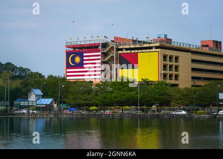 Seremban, Malaysia - 26th September 2021 : The skyline Seremban, a of capital city of Negeri Sembilan State. The waterfront was formed due to the deve Stock Photo