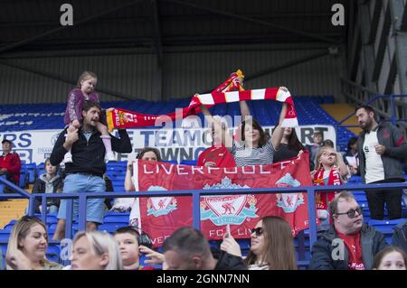 Liverpool, UK. 26th Sep, 2021. Crystal Palace players celebrate goal