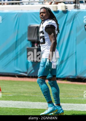 Jacksonville, FL, USA. 26th Sep, 2021. Jacksonville Jaguars safety