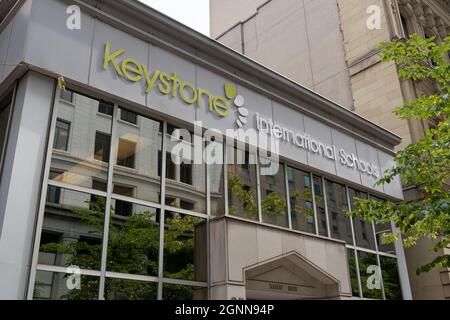 Toronto, ON, Canada -September 25, 2021: Keystone International Schools in Toronto. Stock Photo