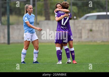 Formello, Italy. 26th Sep, 2021. during the Serie A match between SS Lazio and ACF Fiorentina Femminile at the stadio Mirko Fersini on September 26, 2021 in Formello, Rome, Italy. (Photo by Domenico Cippitelli/Pacific Press) Credit: Pacific Press Media Production Corp./Alamy Live News Stock Photo