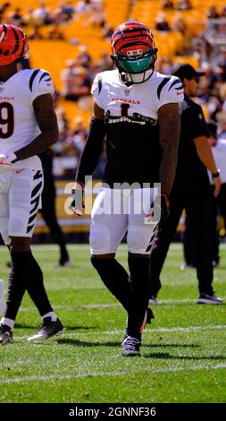 Sept 11th, 2022: Eli Aplle #20 during the Pittsburgh Steelers vs Cincinnati Bengals  game in Cincinnati, Ohio at Paycor Stadium. Jason Pohuski/CSM/Sipa  USA(Credit Image: © Jason Pohuski/Cal Sport Media/Sipa USA Stock Photo 