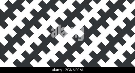 Black And White Seamless Abstract Geometric Background Patterns Vector Art Stock Vector