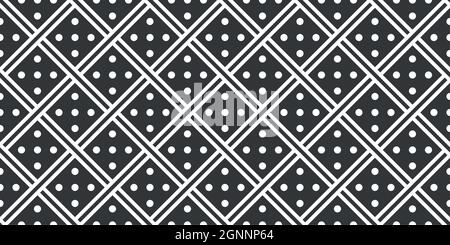 Abstract Black And White Seamless Geometric Background Patterns Vector Art Stock Vector