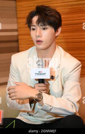 Chinese actor Huang Shengchi attends Tissot new product launch in