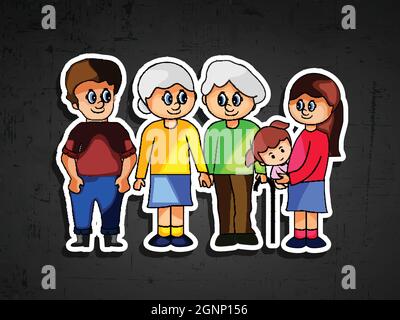 Family Day Background Stock Vector