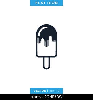 Ice cream icon vector stock design template. Vector eps 10. Stock Vector