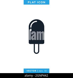 Ice cream icon vector stock design template. Vector eps 10. Stock Vector