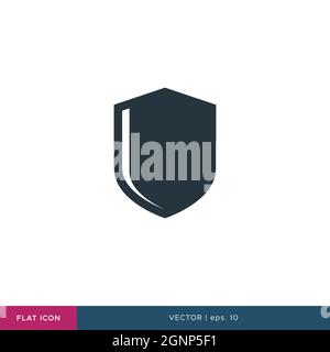 Shield icon vector stock illustration design template. Vector eps 10. Stock Vector