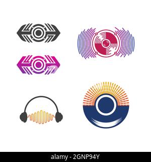 Speaker waves vector illustration design template Stock Photo