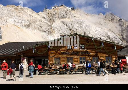 Zugspitze with Sonn Alpin, Germany, Bavaria, Zugspitze Stock Photo