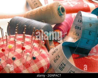 sewing kit, Austria Stock Photo