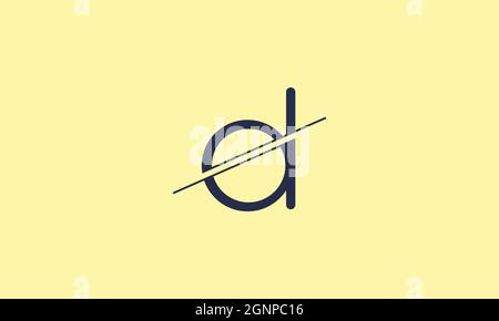 LETTER D OR DA LOGO DESIGN FOR ILLUSTRATION USE Stock Vector