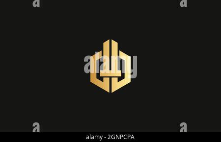 LETTERS DD LOGO DESIGN WITH NEGATIVE SPACE EFFECT FOR ILLUSTRATION USE Stock Vector