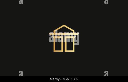 LETTERS DD REAL ESTATE LOGO DESIGN FOR ILLUSTRATION USE Stock Vector