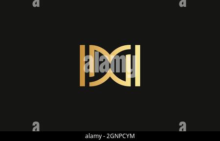 LETTERS DW LOGO DESIGN WITH NEGATIVE SPACE EFFECT FOR ILLUSTRATION USE Stock Vector