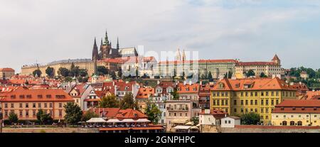 Hradcany - Prague castle panorama, Prague, Czech republic Stock Photo