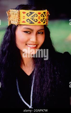 Malaysia. Sarawak. Orang Ulu young woman. Stock Photo