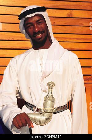 United Arab Emirates. Arab man in traditional dress. Stock Photo