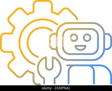 Technology gradient linear vector icon Stock Vector