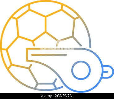 Physical training gradient linear vector icon Stock Vector