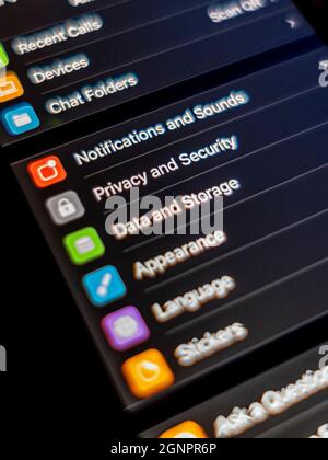 WhatsApp Terms and Privacy Policy Stock Photo