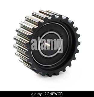 new car gear closeup on white isolated background Stock Photo