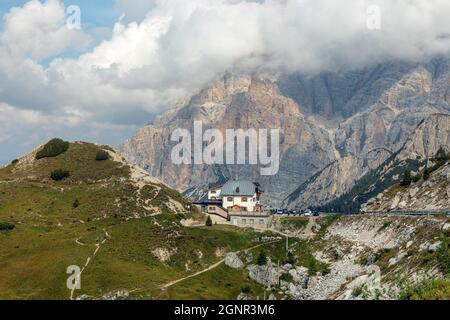 Passo Valparola, Belluno, Veneto, Dolomites, South Tyrol, Italy Stock Photo