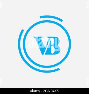 Alphabet Letters Initials Monogram Logo BV, VB, B and V Stock Photo