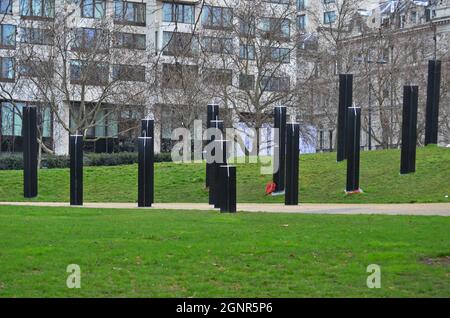 New Zealand War Memorial in Hyde Park, London, United Kingdom. Stock Photo