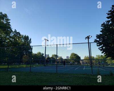 Scenes at Schiller Park, Columbus, Ohio Stock Photo