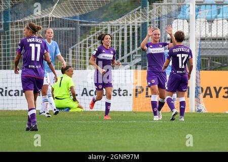 Formello, Italy. 26th Sep, 2021. Karin Lundin during the Serie A match between SS Lazio and ACF Fiorentina Femminile at the stadio Mirko Fersini on September 26, 2021 in Formello, Rome, Italy. (Photo by Domenico Cippitelli/Pacific Press/Sipa USA) Credit: Sipa USA/Alamy Live News Stock Photo