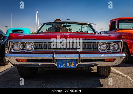 Reno, NV - August 4, 2021: 1969 Plymouth Fury III Convertible at a local car show. Stock Photo