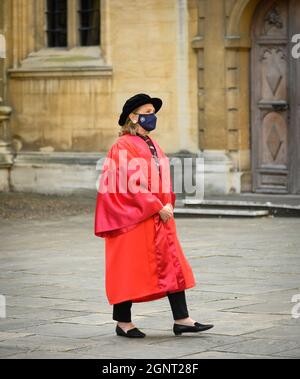 Secretary Hillary Rodham Clinton was amongst 6 revered people to receive honorary degree from Oxford University at the annual Encaenia ceremony Stock Photo