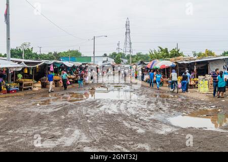 MASAYA, NICARAGUA - APRIL 30, 2016: View of Mercado Municipal Ernesto Fernandez in Masaya town, Nicaragua Stock Photo