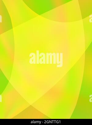 Colors of summer. Abstract lemon colour and yellow gradient background with smooth rounded shapes. Blurred vector graphic pattern Stock Vector