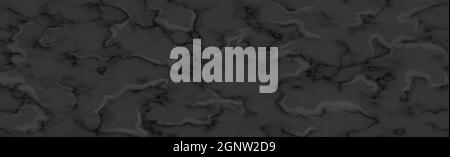 Realistic dark stone panoramic wall texture - illustration Stock Photo