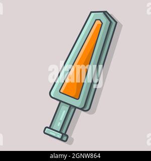 hand metal detector isolated cartoon vector illustration in flat style Stock Vector