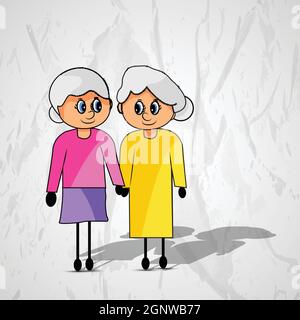 Grand Parents Day Stock Vector