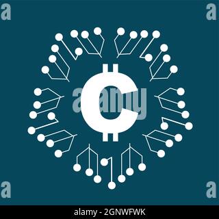 Crypto vector illustration Stock Vector