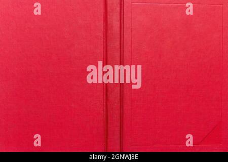 red book cover close up mockup Stock Photo