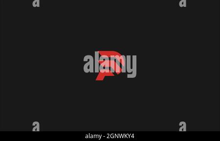 LETTERS DP OR PD LOGO DESIGN WITH NEGATIVE SPACE EFFECT FOR ILLUSTRATION USE Stock Vector