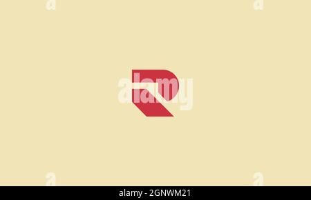 LETTER R OR DR LOGO DESIGN WITH NEGATIVE SPACE EFFECT FOR ILLUSTRATION USE Stock Vector
