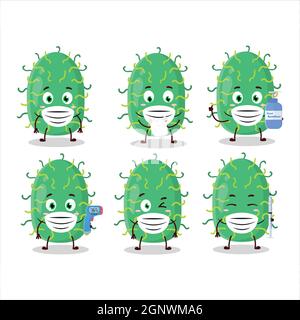A picture of zygote virus cartoon design style keep staying healthy during a pandemic Stock Vector