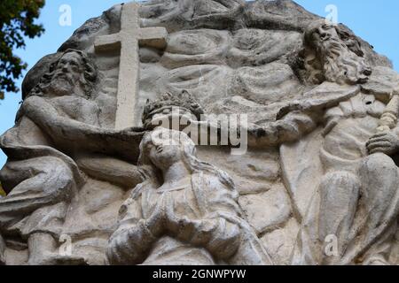 Coronation of the Blessed Virgin Mary, Mary's Way in Klenovnik, Croatia Stock Photo