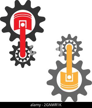 Gear Logo Template vector icon illustration Stock Vector